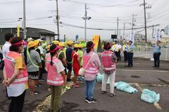 秋の街頭キャンペーン開会式の様子
