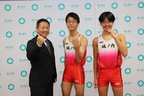 陸上部の生徒たち