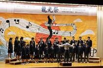 ２年生の合唱の様子