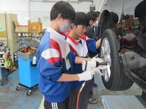 カー用品店での職場体験
