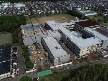 ドローンによる上空写真