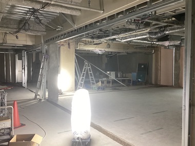 教室棟　内装工事の様子