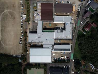 ドローンによる上空写真