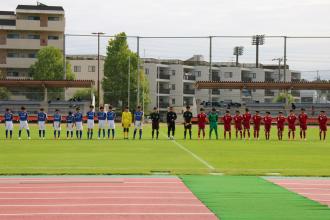 サッカー試合整列