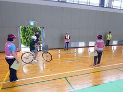 自転車大会練習の様子