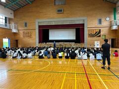 交通安全教室高学年の様子