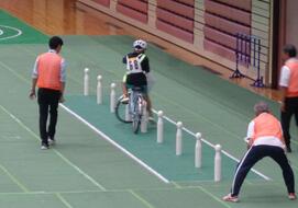 自転車競技の様子