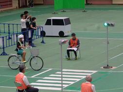 自転車競技の様子