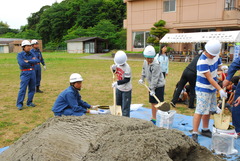 土のう作り体験