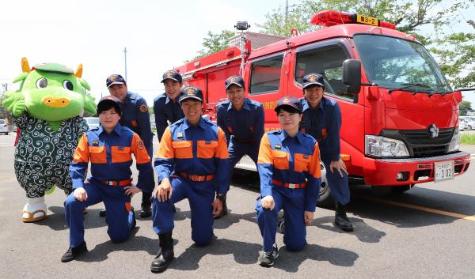 龍ケ崎市消防団員の写真