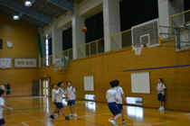 男子バスケットボール部の練習の様子