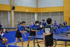 男子卓球　熱戦の様子