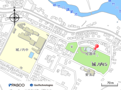 桂昌寺周辺地図