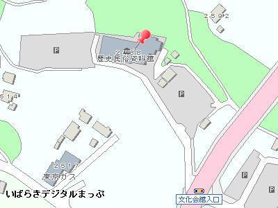 歴史民俗資料館の周辺地図