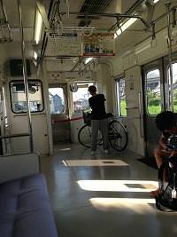 関東鉄道竜ヶ崎線車両内