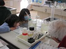 水質調査の実験