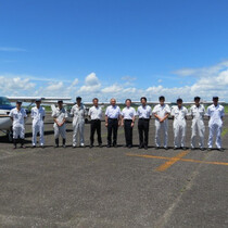 機長たちの集合写真