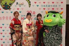 まいりゅうと記念撮影