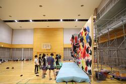 クライミング壁一般開放の様子