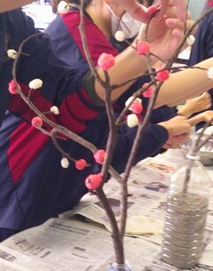 ならせ餅作りの様子