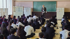 スキー学習の出発式が行われました。